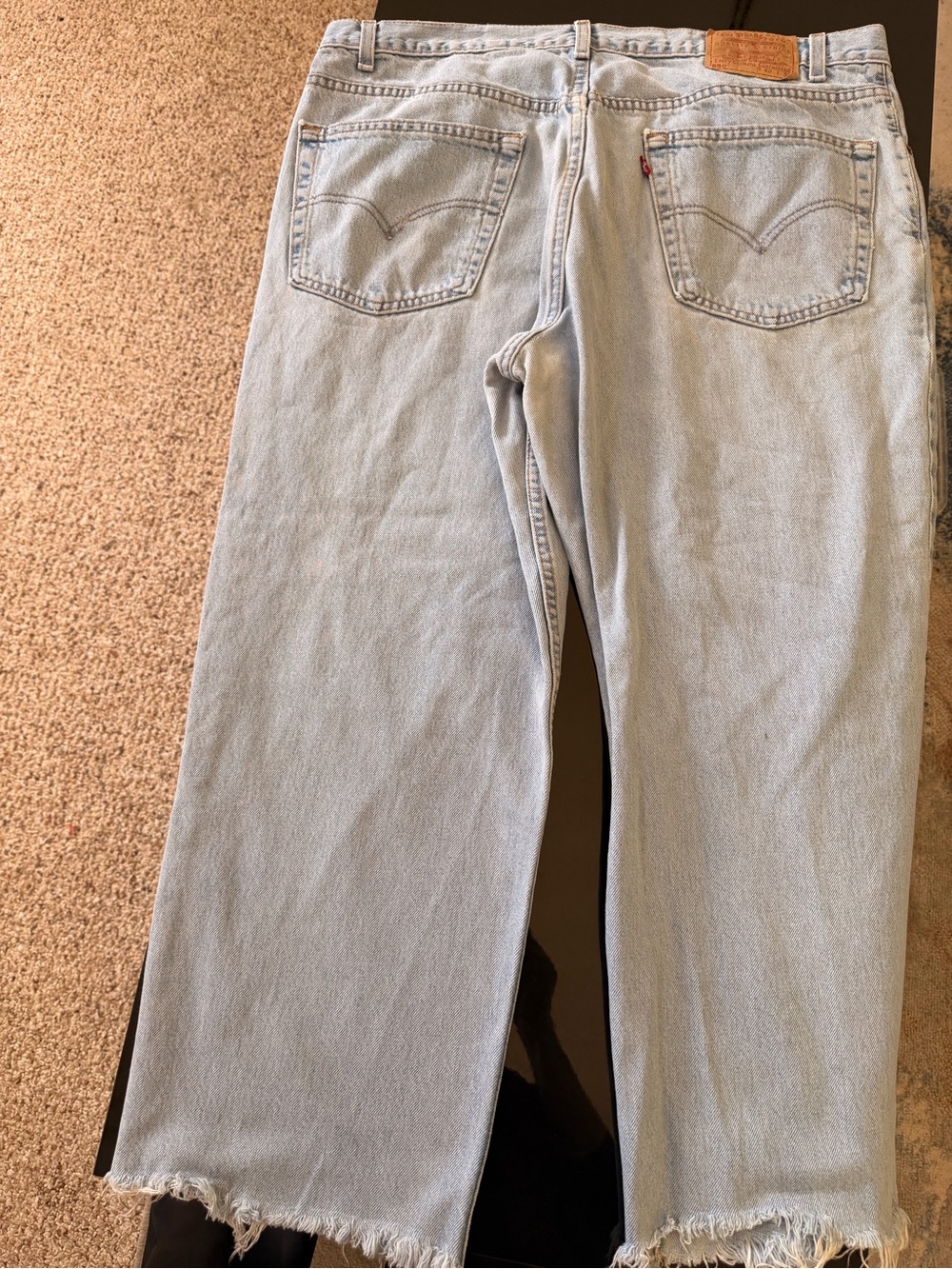 MADE IN USA Vintage Levi’s 550  Men’s 40x30 Light Wash Baggy Y2K. - Picture 3 of 4